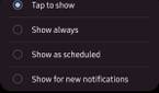 Always on display settings on OneUI 5
