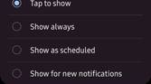 Always on display settings on OneUI 5