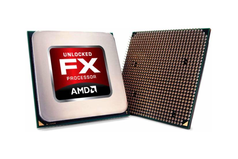 A render of an AMD FX CPU.