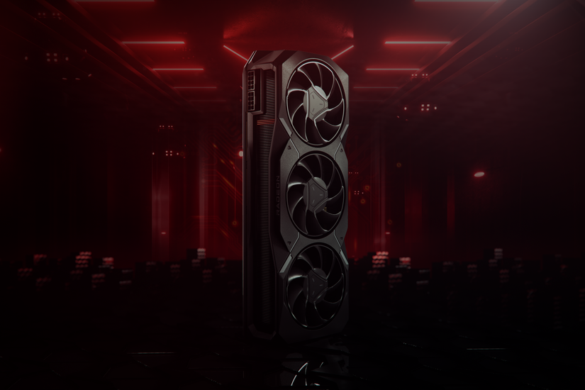 The AMD Radeon RX 7900 XT graphics card.