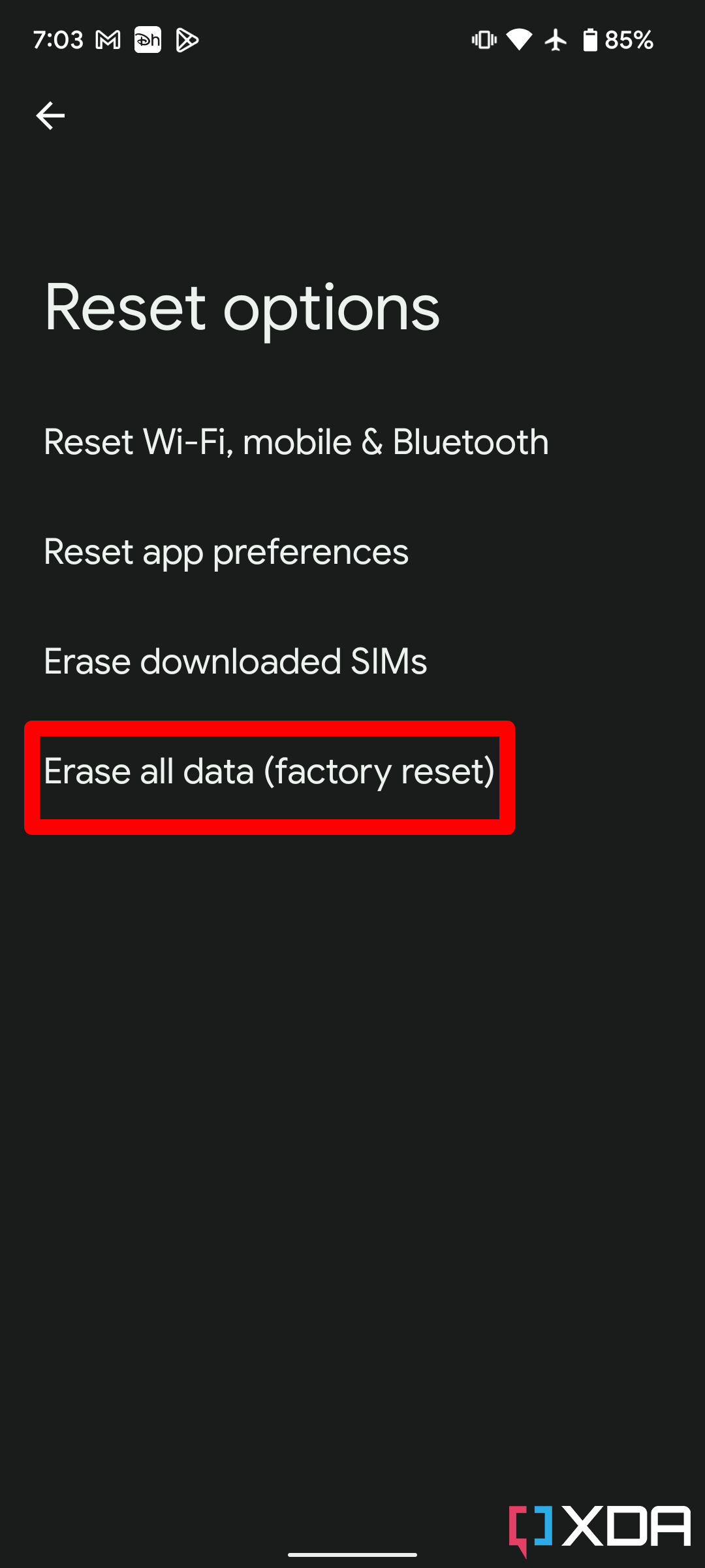 How to factory reset your Android phone