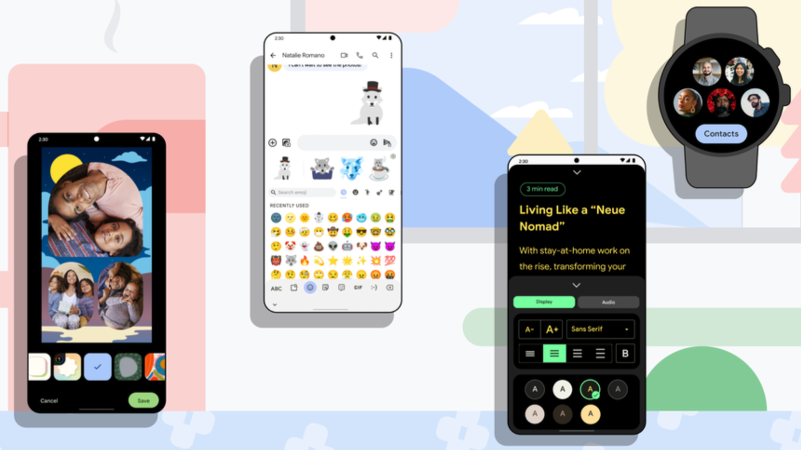 android december updates smartphones and smartwatches 