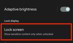 Display settings in Android 13