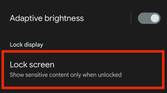 Display settings in Android 13