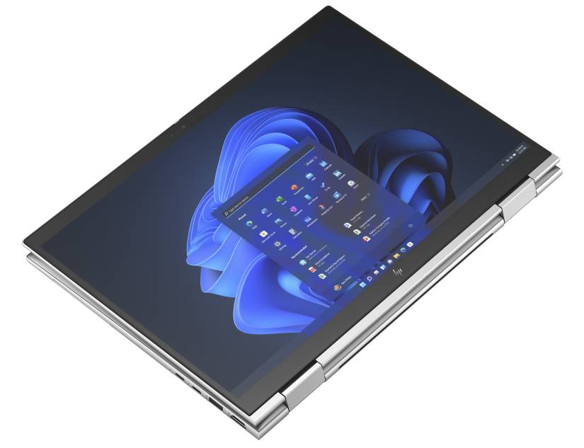 The HP Elite x360 1040 G10 in tablet mode