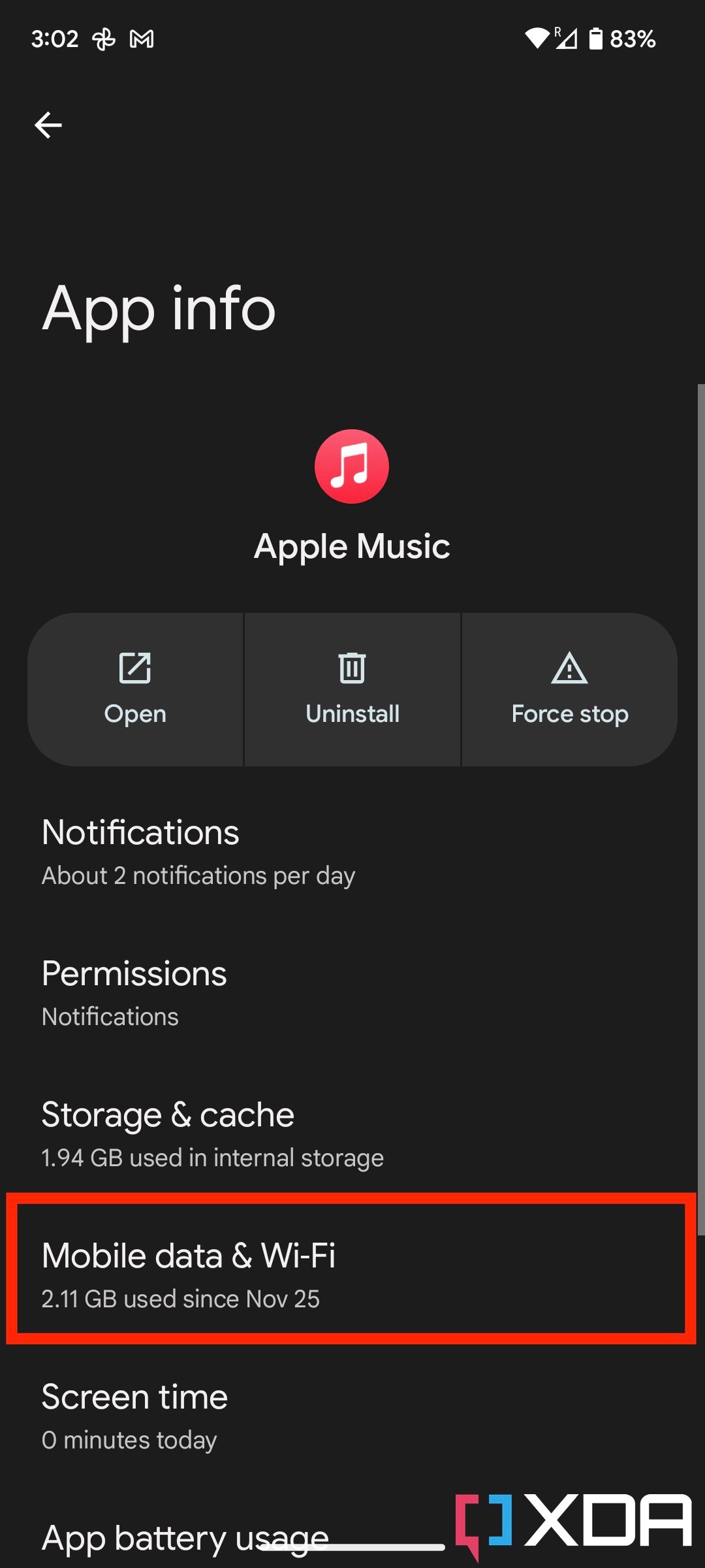 How to check mobile data usage on Android