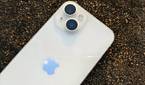 The back of the iPhone 14 in white