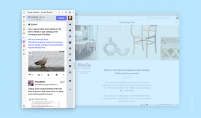A screenshot of the desktop version of Vivaldi highlighting the Mastodon side panel