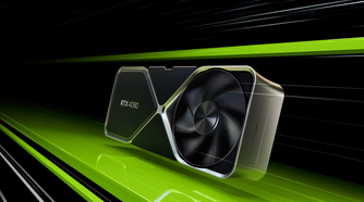 A render of Nvidia's RTX 4090 graphics card.