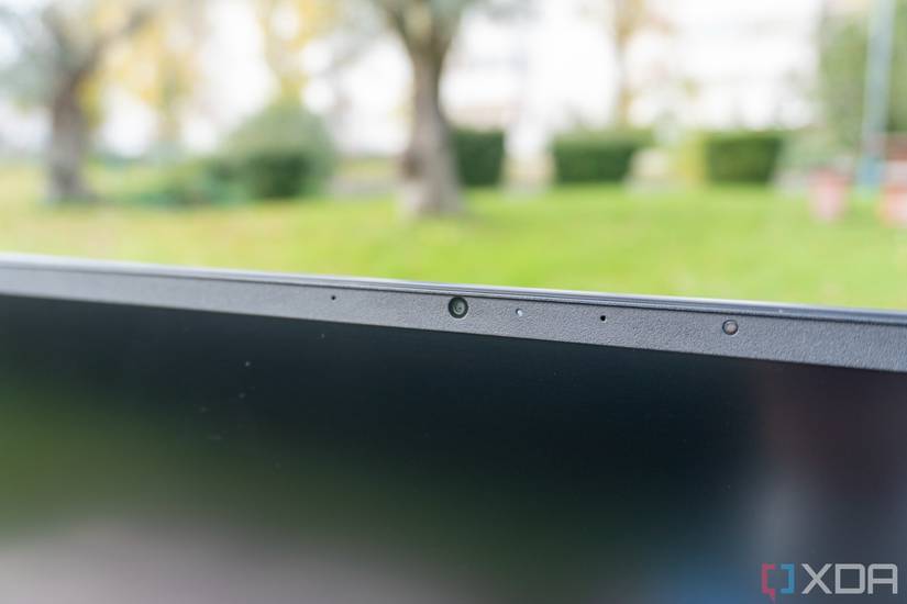 Close-up view of the webcam on the Omen 16