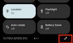 Quick settings in Android 13