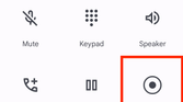 Record phone calls using Phone by Google app during a call