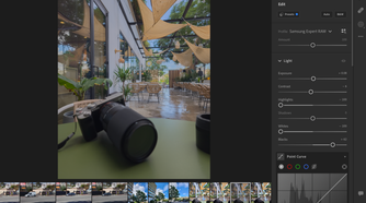 Editing a Samsung expert RAW shot in Adobe Lightroom