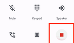 Stop recording the phone call during a call on Phone by Google app