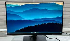 The ThinkVision P27u-20 monitor alone on a desk