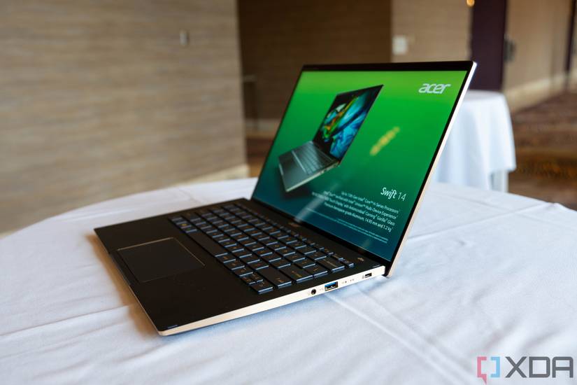 Angled view of Acer Swift 14