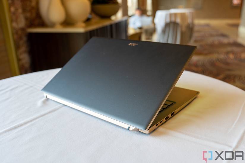 Angled rear view of Acer Swift 14