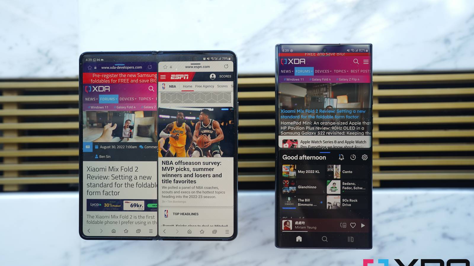 samsung galaxy z fold 4 and s22 ultra