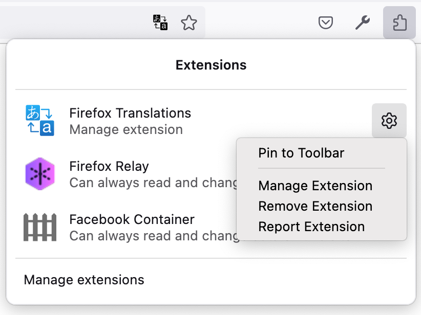Firefox Extensions Examples The newest Firefox update tweaks the way you enjoy extensions
