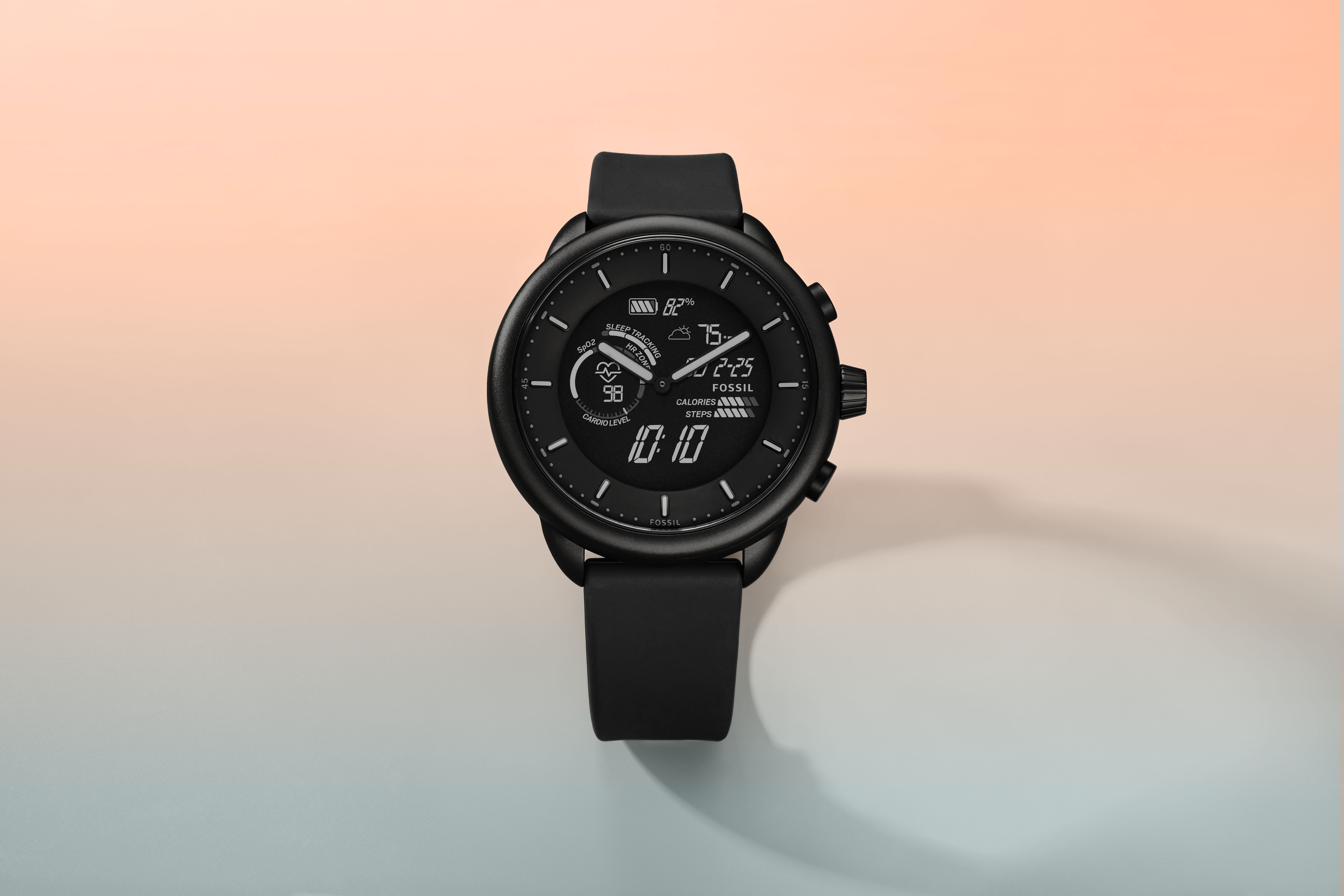 【ほぼ未使用】FOSSIL GEN 6 HYBRID SMARTWATCH 本体 Fossil Unisex Gen 6 44mm Wellness Edition Touchscreen Silicone