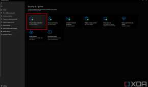 Screenshot of the Windows Security app with the Virus & threat protection button highlighted