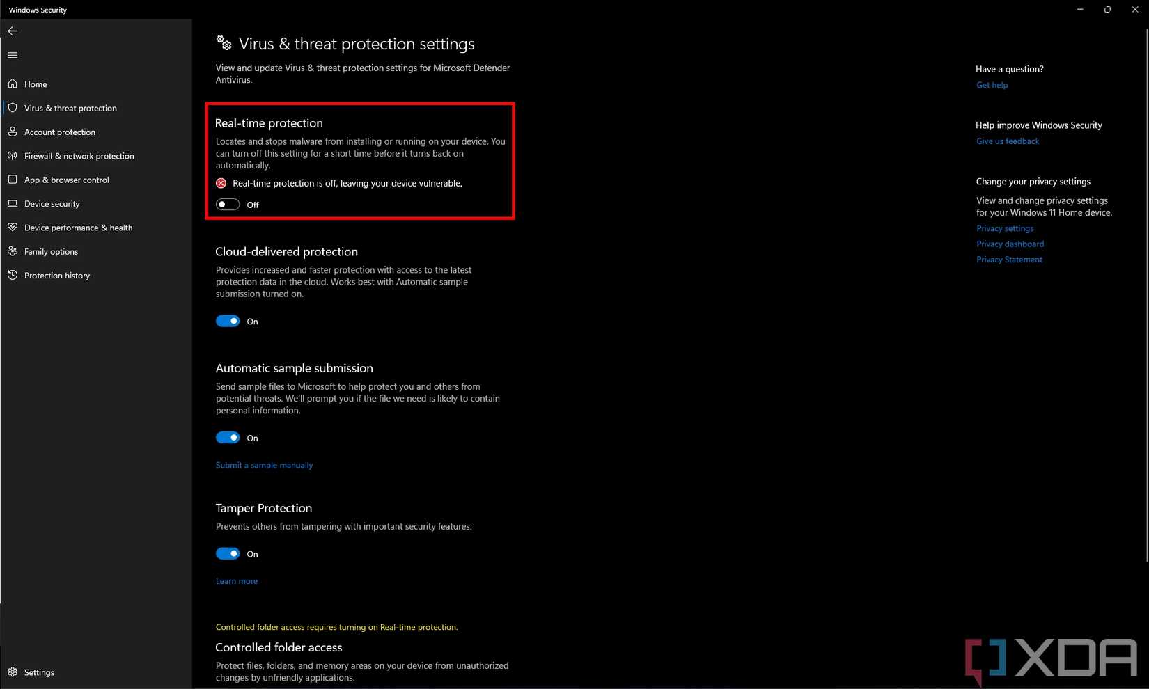Disable Real Time Protection How to disable Microsoft Defender in Windows 11