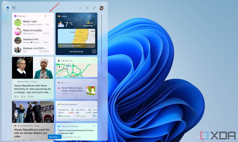 How to set up the new Facebook Messenger widget on Windows 11