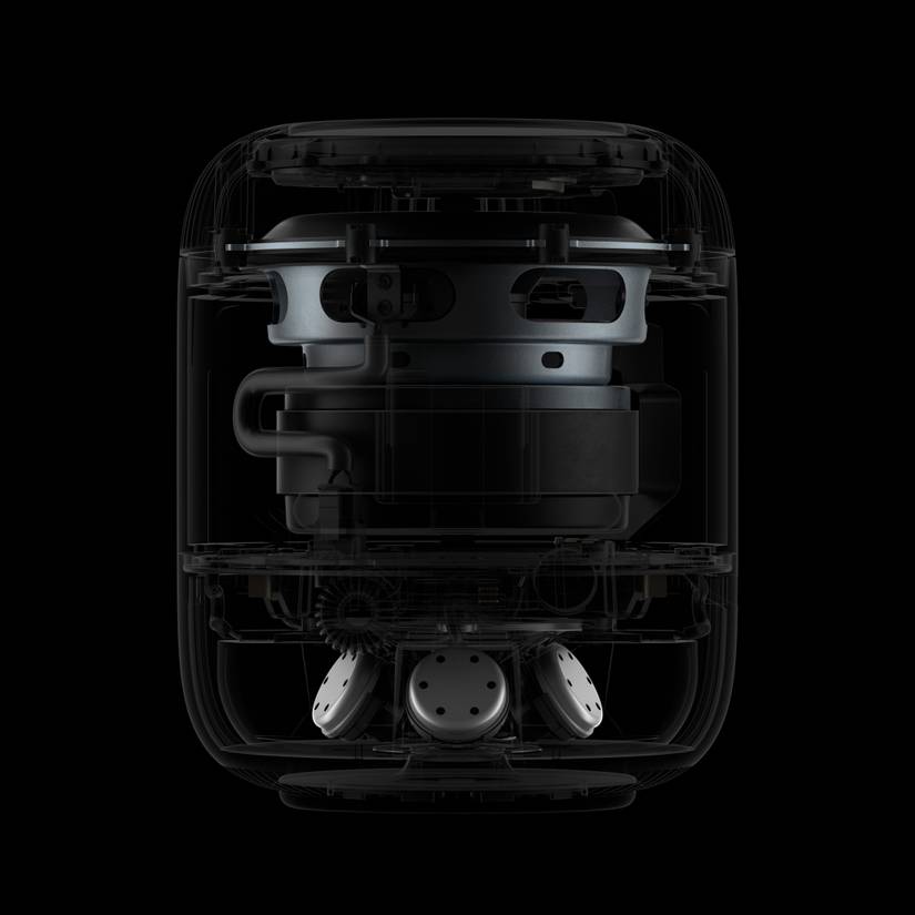 Image showing the inner hardware of the HomePod 2.