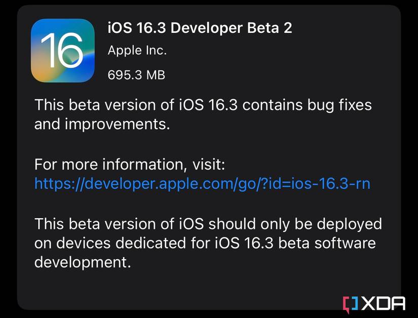 Apple releases iOS 16.3 beta 2 to developers, here's what's new