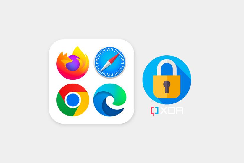 An illustration to show the built-in password managers in web browsers.