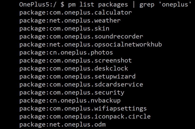 package-list