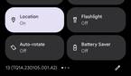 Quick settings in Android 13
