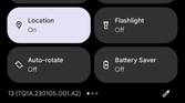 Quick settings in Android 13