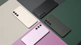 A render showing the Samsung Galaxy S23 in all four colors.