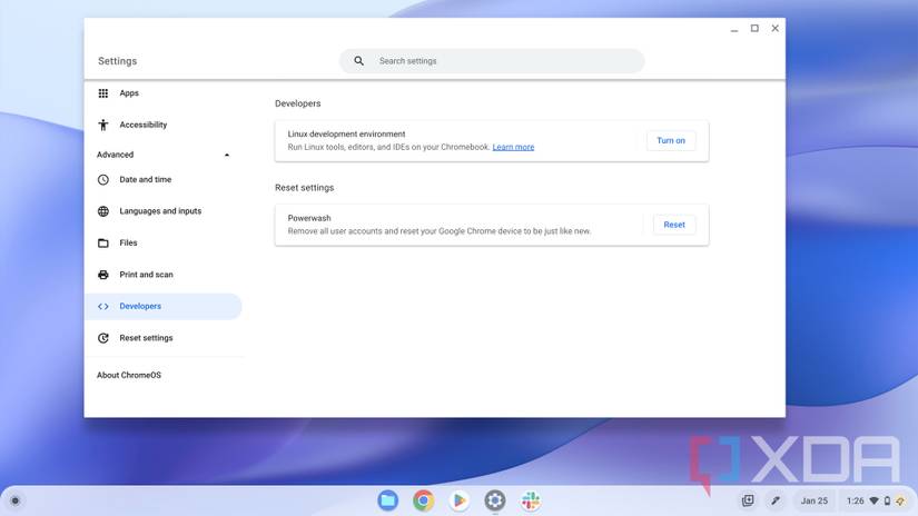 Linux Apps on a Chromebook