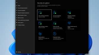 Screenshot of the Windows Security app on Windows 11