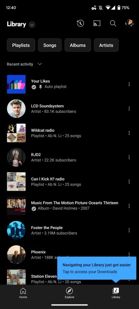 YouTube Music finally gets its long-awaited library redesign