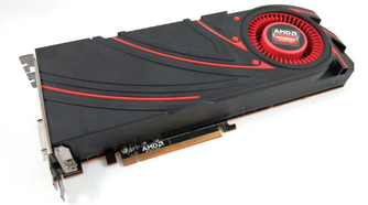 The AMD Radeon R9 290X GPU.