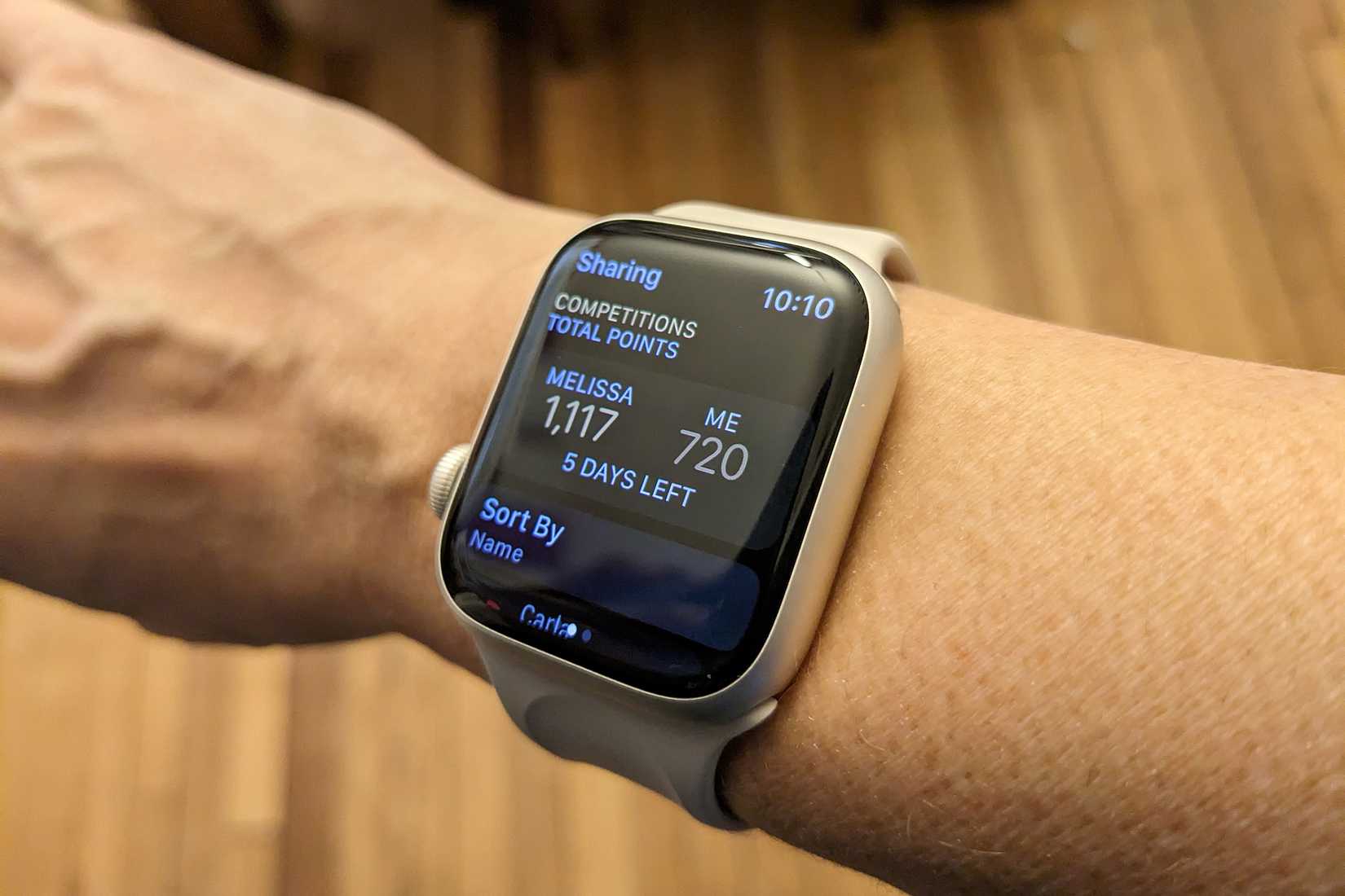 apple watch competitions feature