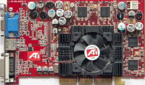 The ATI Radeon 9700 Pro GPU.