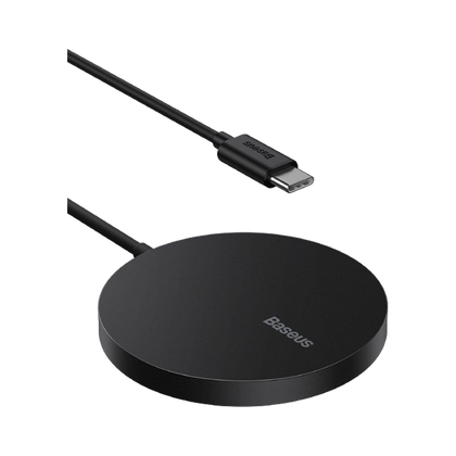 Baseus Magnetic Wireless Charger on transparent background.