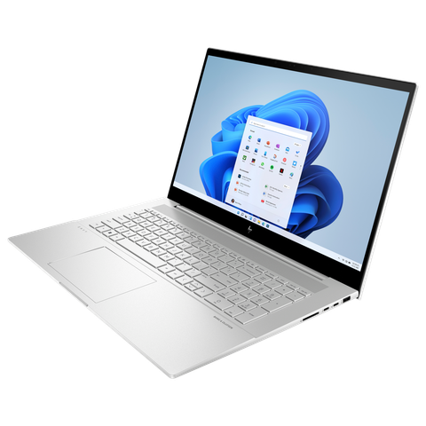 Angled front view of the HP Envy 17 facing left