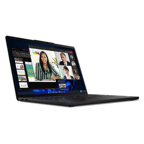 Angled front view of the Lenovo ThinkPad X13s facing right