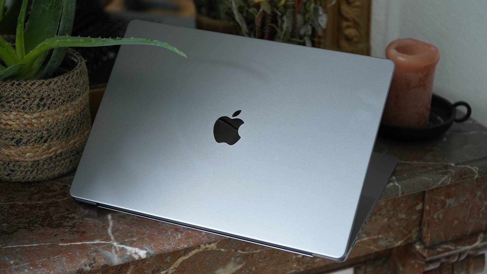 MacBook Pro M2 Max halfway open