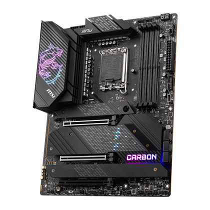 The MSI MPG Z690 Carbon motherboard.