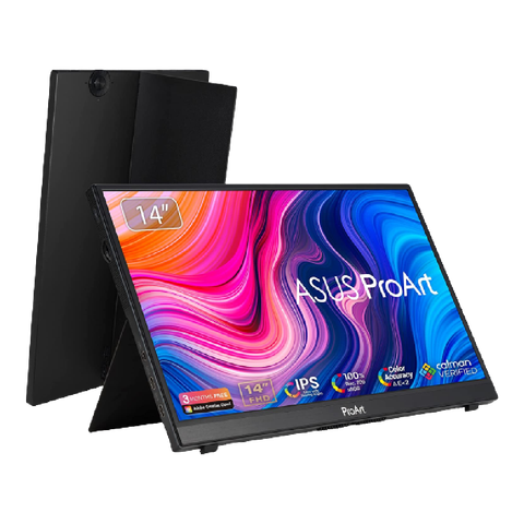 Asus ProArt portable monitor on a transparent background