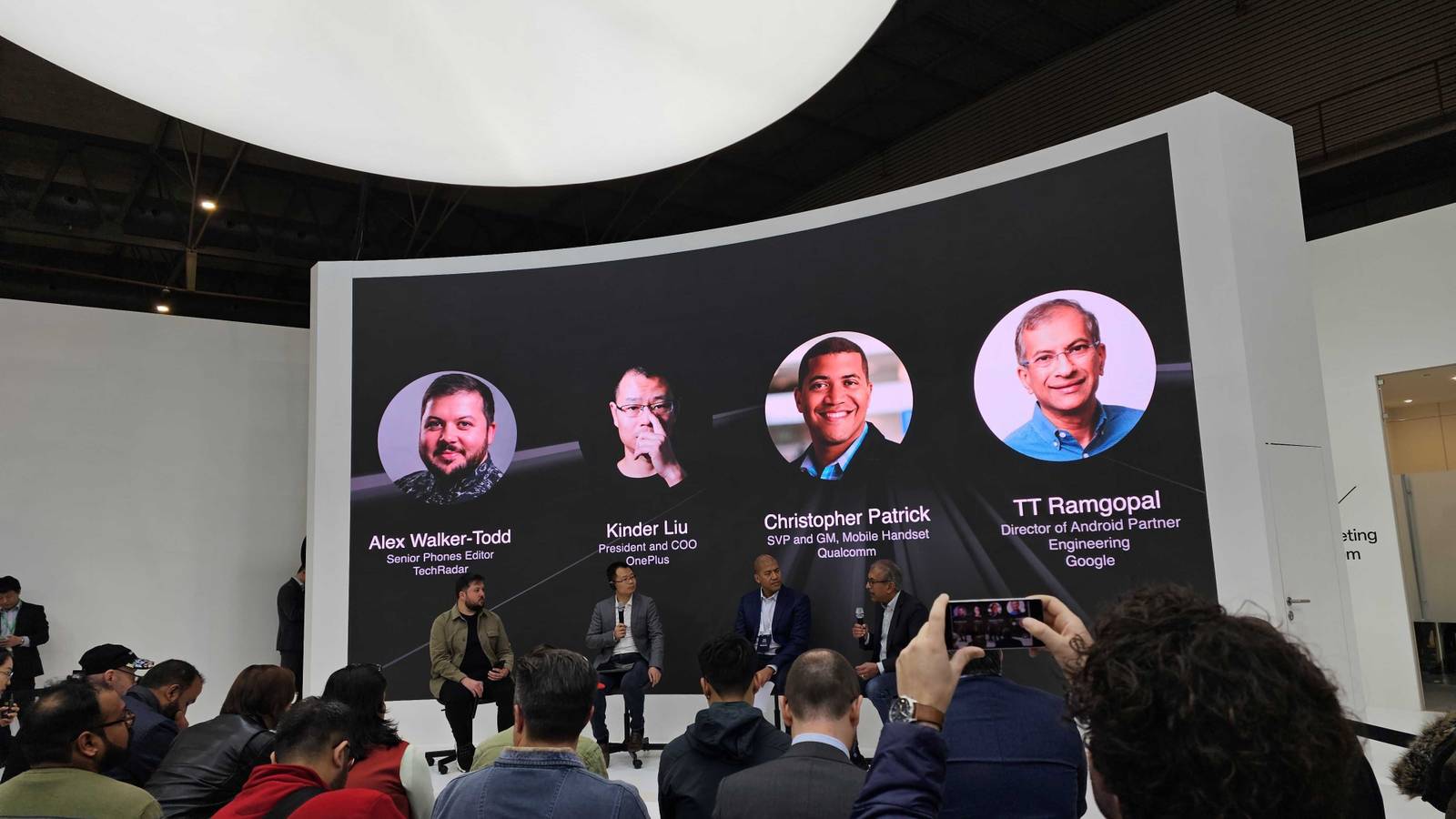A panel hosted by OnePlus where the company announced its first foldable phone