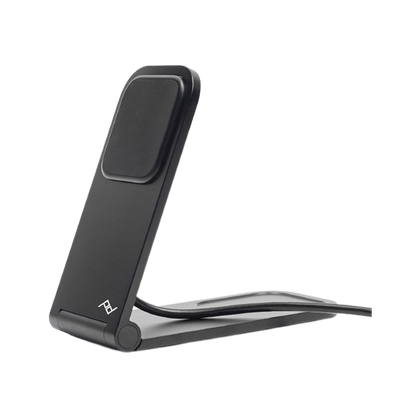Peak Design Mobile Wireless Charging Stand on transparent background.