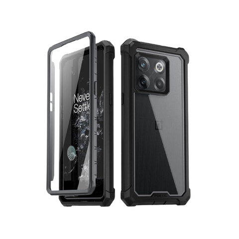 RankOne Custodia Per OnePlus 10T, Cover In TPU Con Design Effetto CD E Texture Similpelle, Colore Arancione, Protezione Anticaduta E Antigraffio - 4