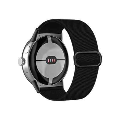 Polyjoy Nylon Elastic band for Google Pixel Watch on transparent background.